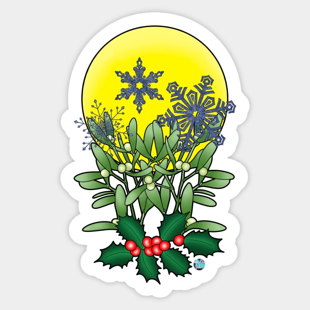 Yule Blessings Sticker by ColorMix Studios